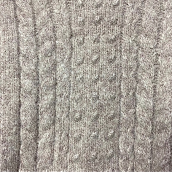 NWT-Max Studio Oatmeal Cable Knit Sweater M - Picture 4 of 12